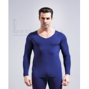 雅睿系列超超细莫代尔随心裁V领暖衣PYE01