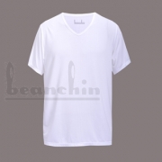 抽条木代尔V领短袖衫13V08