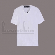 精梳棉V领短袖衫09V01