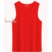 极温润蚕绒-男V领无痕背心HYMC01