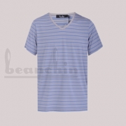 挚爱条纹IIV领短袖衫12V01