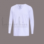 简爱无痕V领保暖上衣12E06